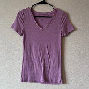 A New Day Lavender V-Neck Blouse